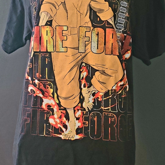 FIRE FORCE  Anime Tee shirt size Medium NWT Brand new Unisex Color Black - Picture 8 of 8